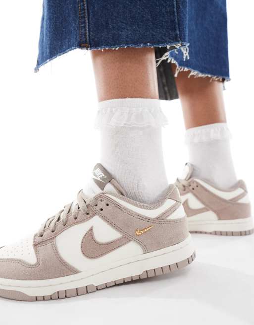 Nike – Dunk Low – Biało-beżowe buty sportowe , 4 z 5