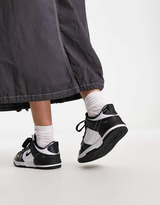 Nike Dunk Low Disrupt 2 trainers in black and white | ASOS