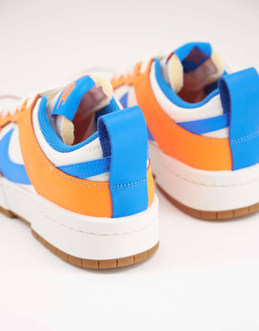 orange white dunks low