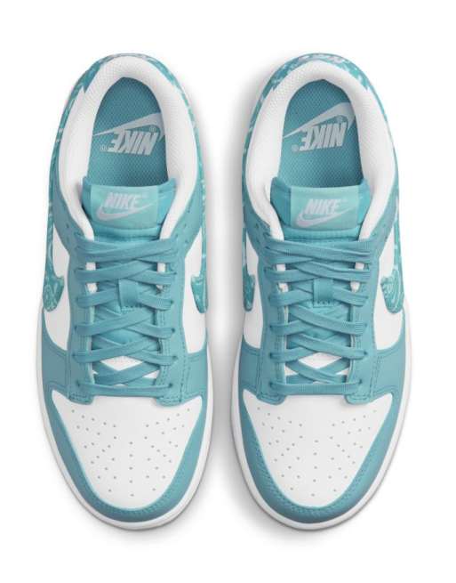 Nike Dunk Low Essential sneakers in white/worn blue, 3 of 4