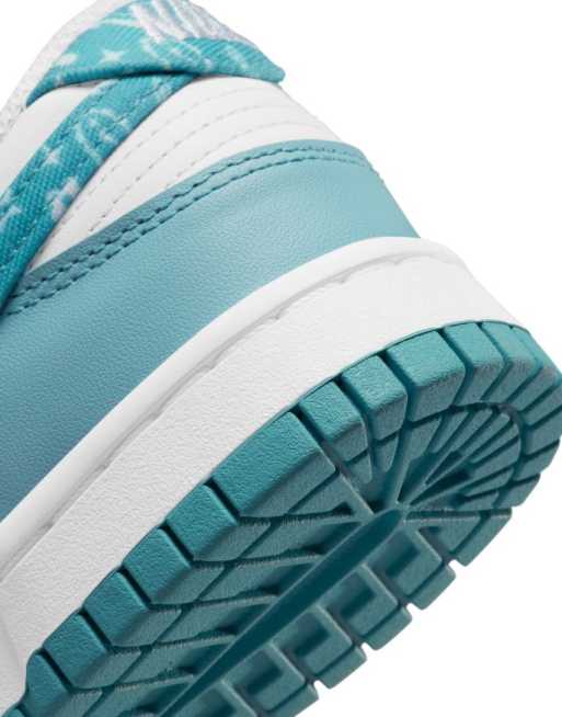 Nike Dunk Low Essential sneakers in white/worn blue, 4 of 4