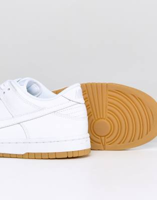 nike dunk low essential trainers in white