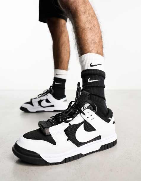 Nike Dunk Low jumbo sneakers black and white - view 1