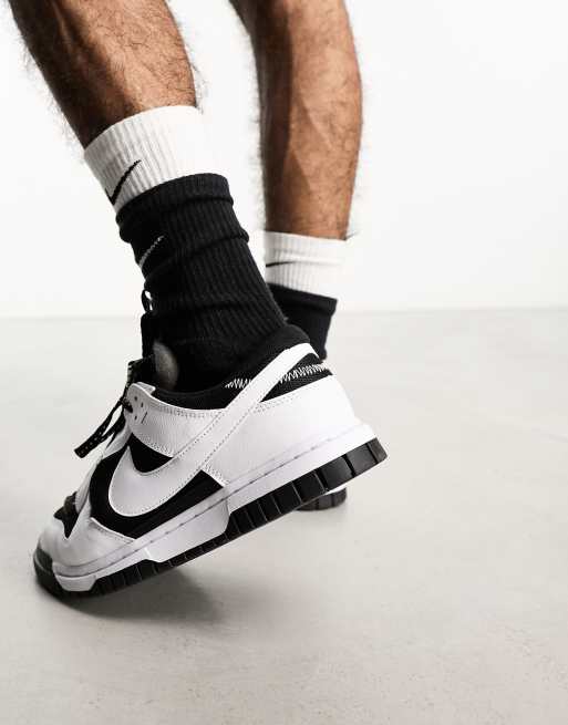 Nike Dunk Low jumbo sneakers black and white | ASOS