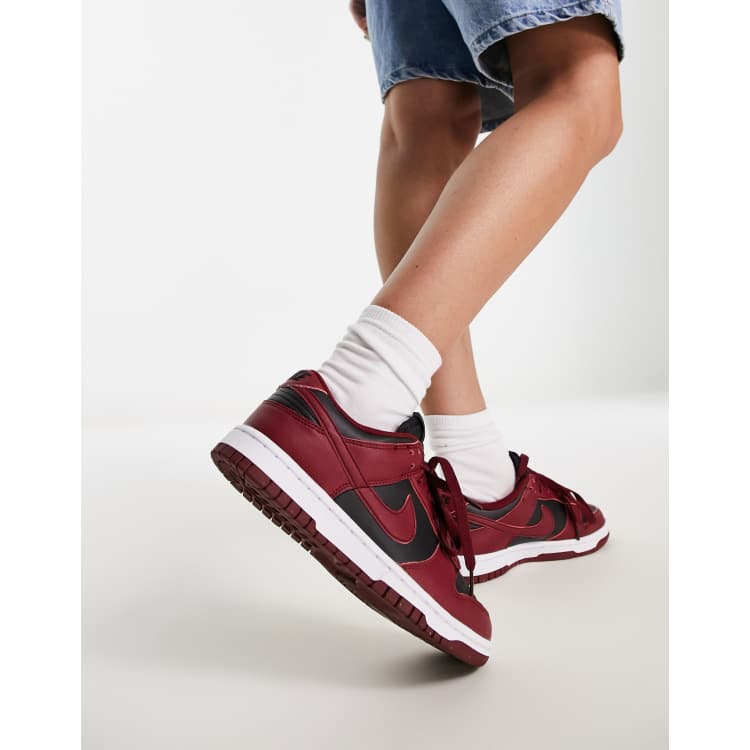 Nike Dunk Low Next Sneakers basse da donna nere e rosse ASOS