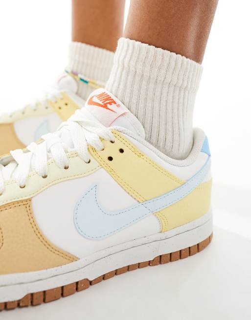 Nike Dunk low NN easter trainers in white and pastel mix