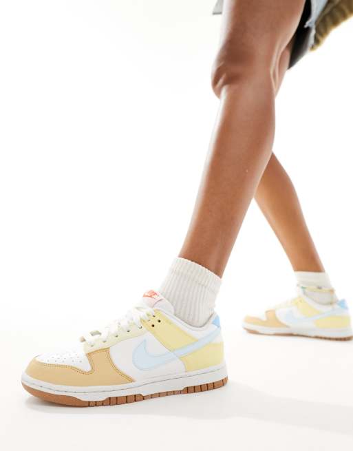 Nike Dunk low NN easter trainers in white and pastel mix