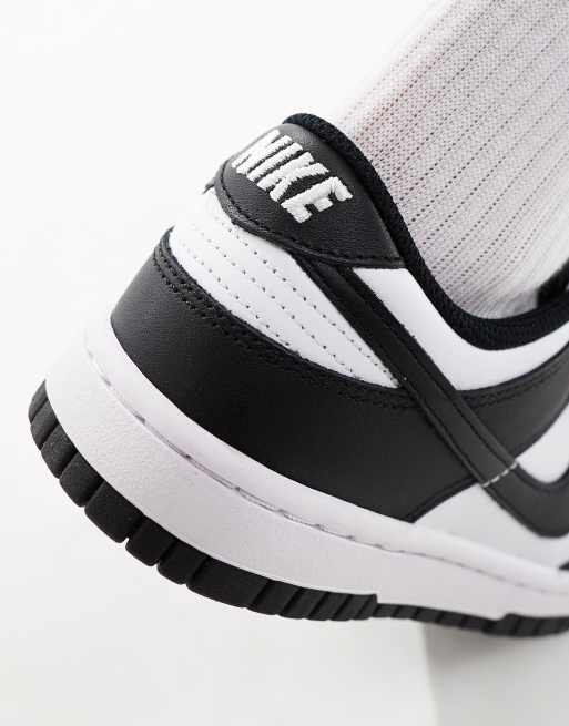 Nike - Dunk Low NN - Hvide og sorte sneakers , 3 af 4