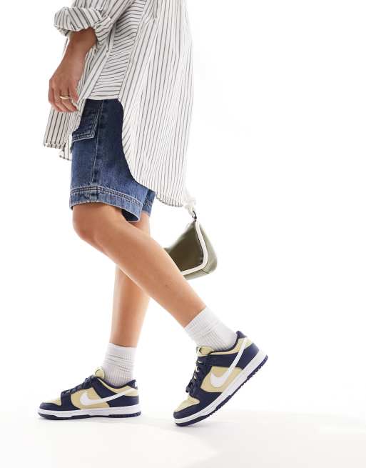 Nike dunk basse donna blu deals