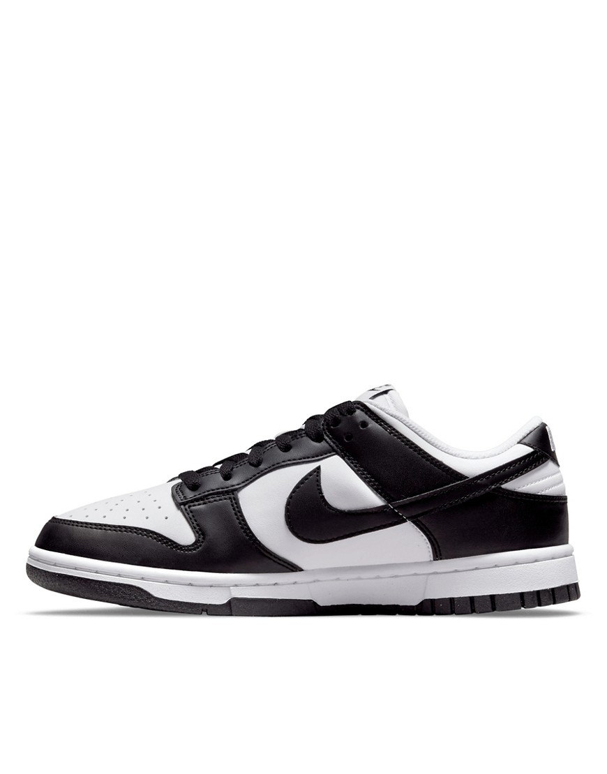 Shop Nike Dunk Low Nn Sneakers In Black And White
