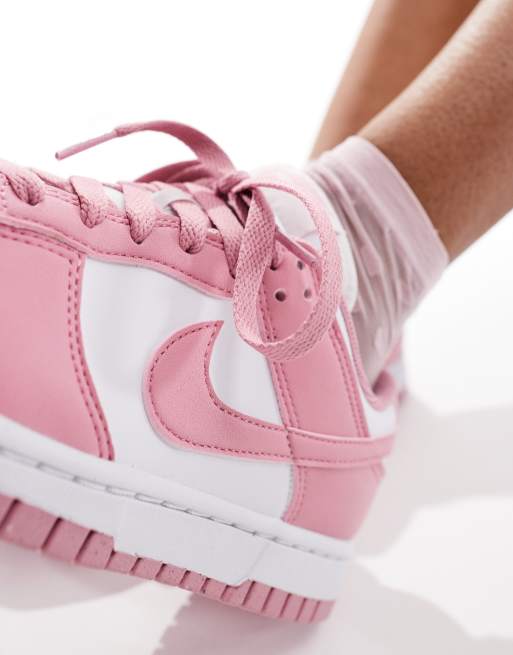 Nike Dunk Low NN sneakers in pink & white