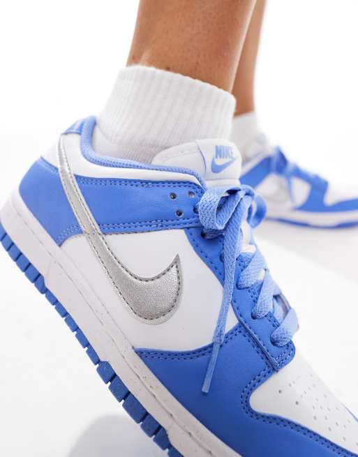Nike Dunk Low NN trainers in blue and silver ASOS