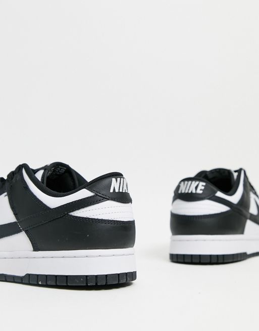 Nike Dunk Low panda sneakers in black and white | ASOS