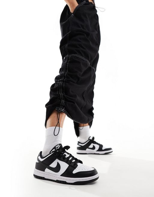 Nike Dunk Low panda sneakers in black and white | ASOS