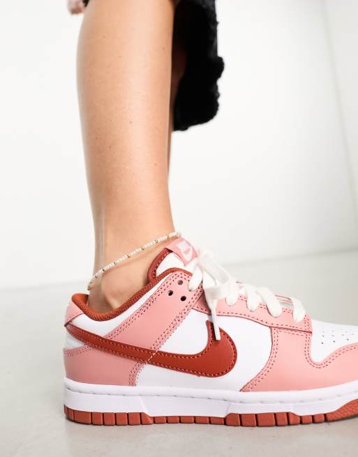 White and outlet orange nike dunks