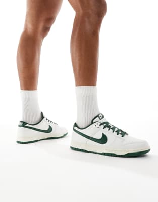 Nike - Dunk Low Retro - Baskets basses - Blanc cassé/vert
