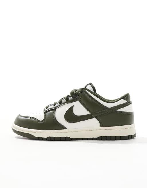 Nike – Dunk Low Retro – Buty sportowe w stylu retro w kolorze kremowym i khaki, 2 z 5