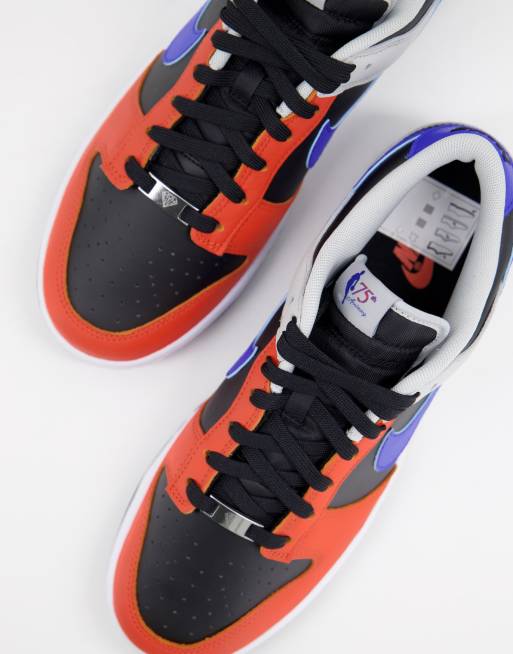 Nike Dunk Low Retro EMB Sneakers blu e arancioni ASOS