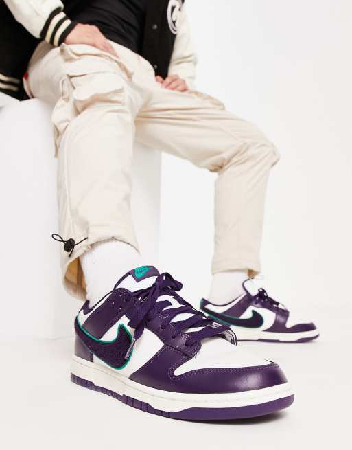 Nike – Dunk Low Retro – Lila sneakers i collegestil