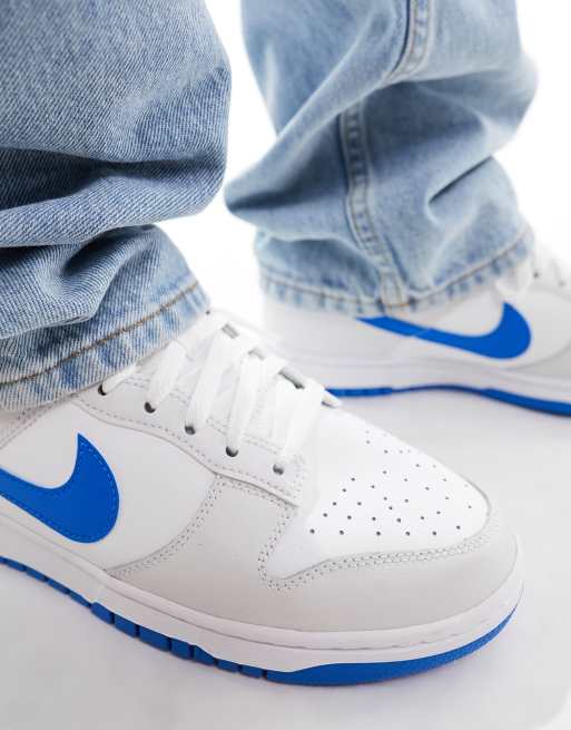 Nike Dunk Low Retro men s trainers in off white and blue ASOS