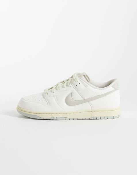 Nike Dunk low Retro PRM sneakers in bianco sporco e argento - view 1