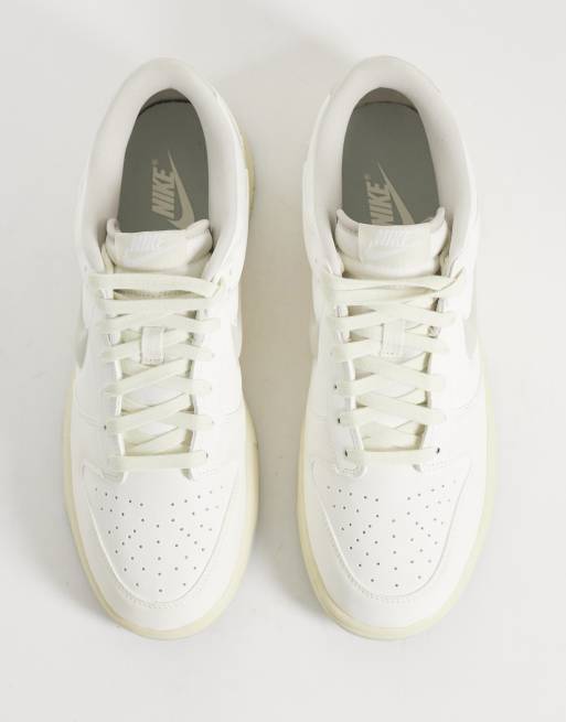 Nike Dunk low Retro PRM sneakers in bianco sporco e grigio, 3 di 5