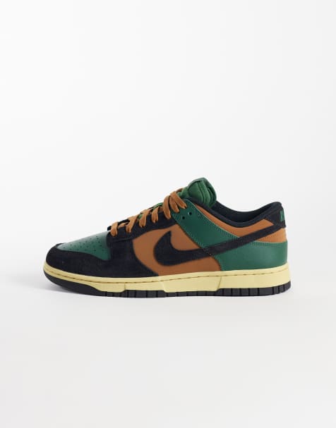 Nike - Dunk Low Retro PRM - Sneakers in groen en bruin - view 1