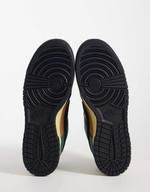 Nike - Dunk Low Retro PRM - Sneakers in groen en bruin, 5 van 5