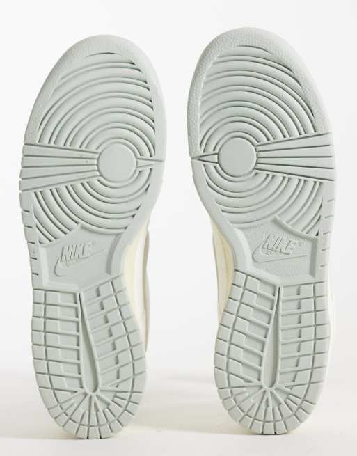 Nike Dunk low Retro PRM trainers in off white and grey, 5 of 5