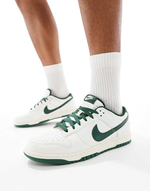 Nike - Dunk Low Retro - Råhvide og grønne sneakers, 3 af 5