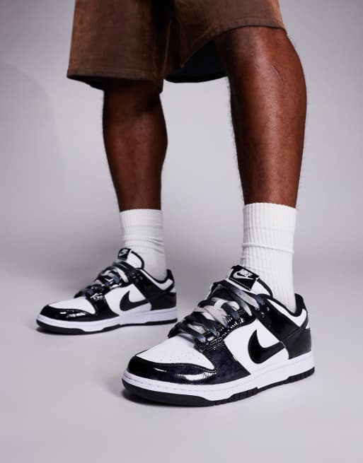 Nike Dunk Low Retro SE sneakers in white and black