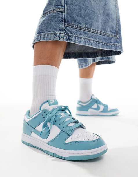 Nike – Dunk Low Retro – Sneaker in Weiß und Blau - view 1