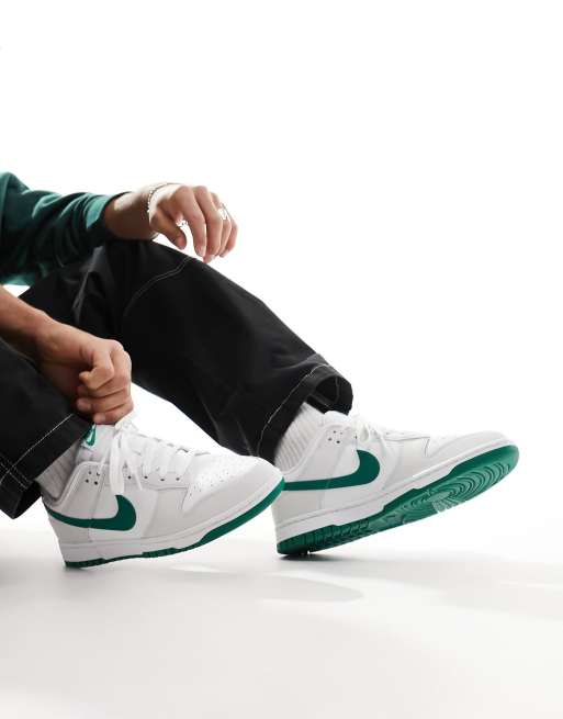 Nike - Dunk Low Retro - Sneakers bianco sporco e verdi, 3 di 5