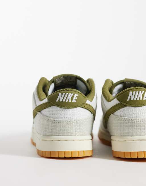 Nike Dunk Low Retro sneakers i råhvid og khaki, 2 af 5