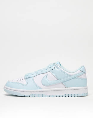 Nike Dunk Low Retro Sneakers In Baby Blue And White