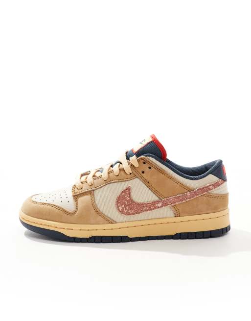 Nike Dunk Low Retro sneakers in beige and orange
