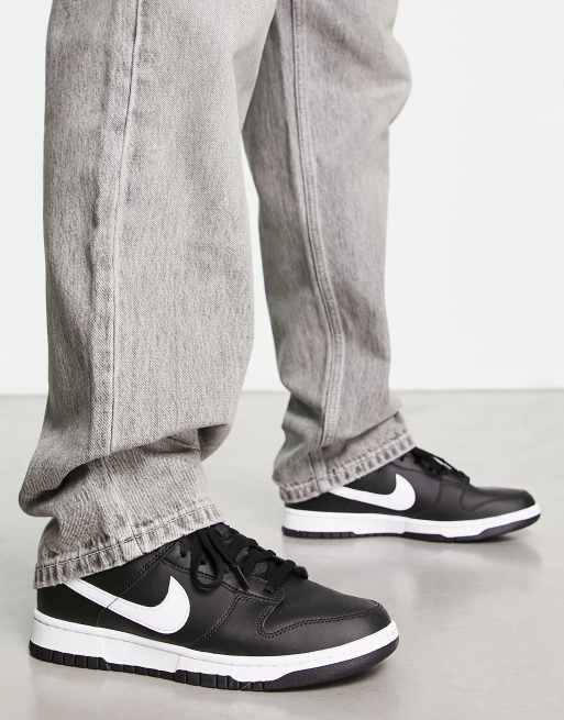 Nike Dunk Low Retro sneakers in black and white - BLACK | ASOS