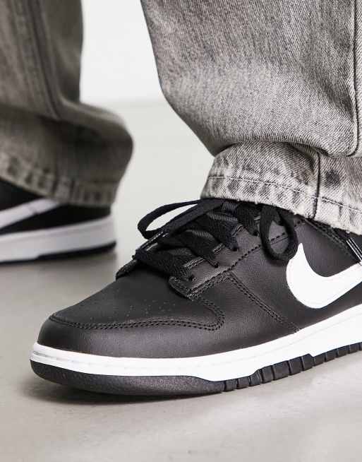 Nike Dunk Low Retro sneakers in black and white - BLACK | ASOS