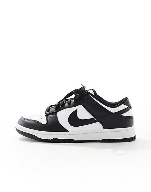 Nike Dunk Low Retro sneakers in black and white | ASOS