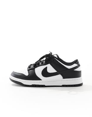 Nike Dunk Low Retro sneakers in black and white | ASOS