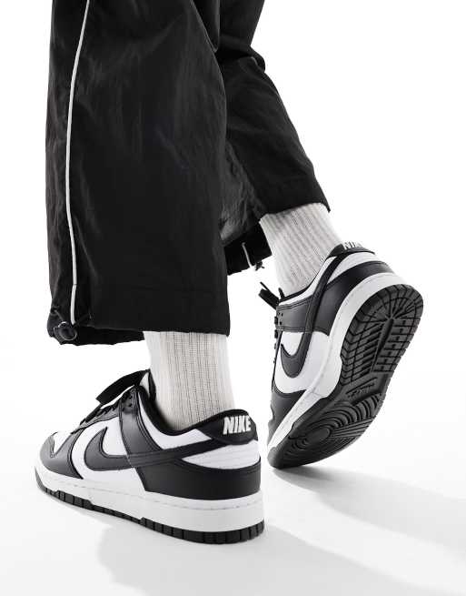 Nike Dunk Low Retro sneakers in black and white | ASOS