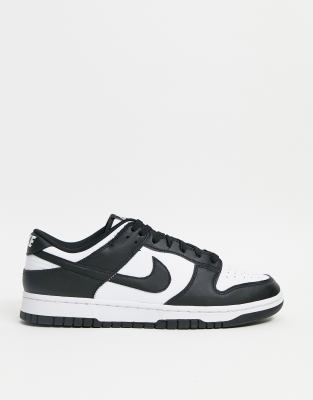 Nike Dunk Low Retro sneakers in black and white | ASOS