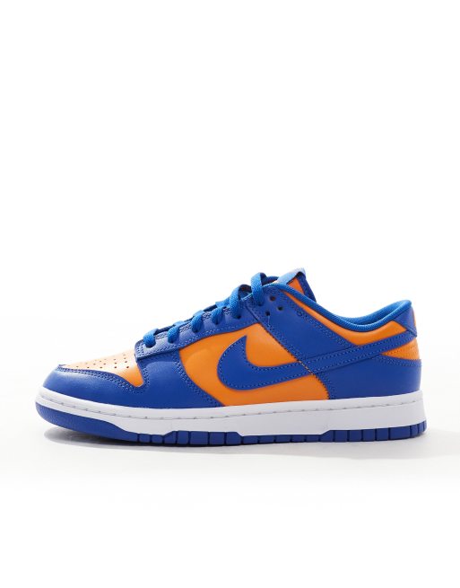 Nike Dunk Low Retro sneakers in blue and orange ASOS