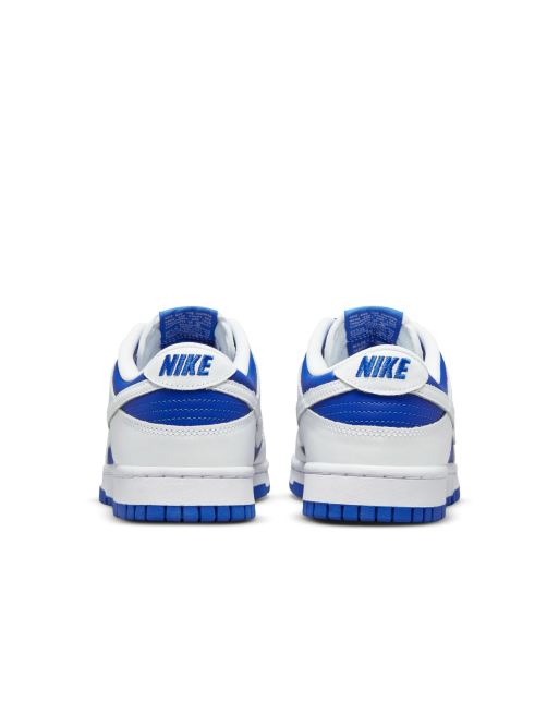 Nike Dunk Low Retro trainers in white and blue