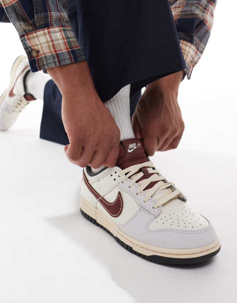 Nike Dunk Low Retro sneakers in brown and sail - view 1
