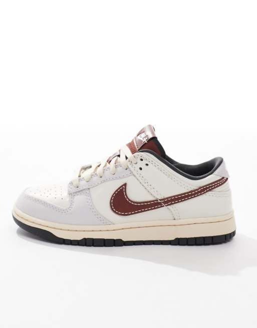 Nike Dunk Low Retro sneakers in brown and sail
