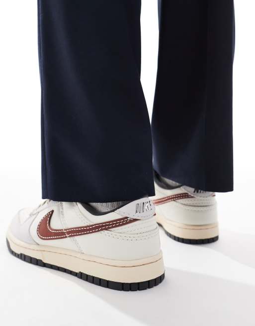 Nike Dunk Low Retro sneakers in brown and sail