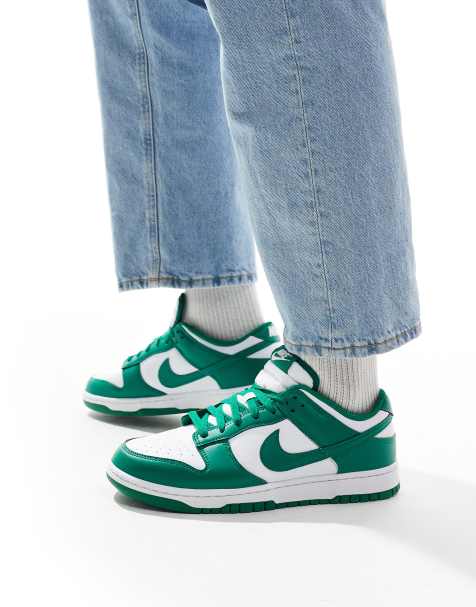 Nike - Dunk Low Retro - Sneakers in groen en wit - view 1