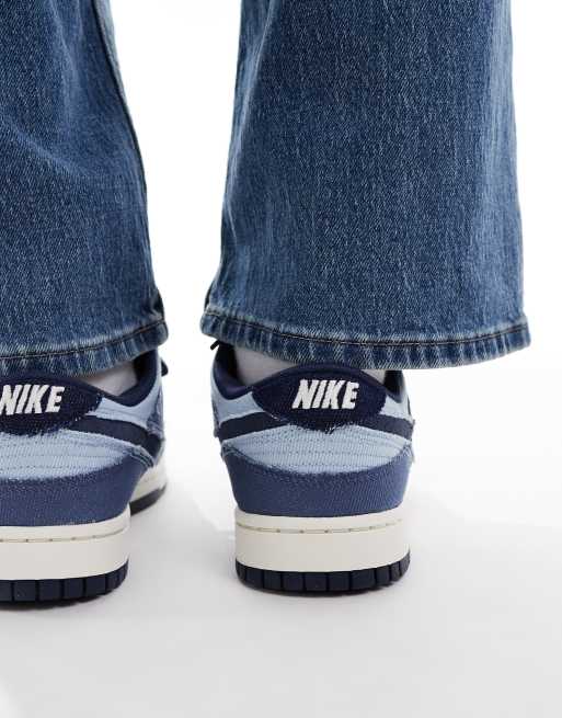 Nike Dunk Low Retro sneakers in light blue and navy | ASOS