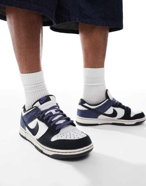 Nike Dunk Low Retro sneakers in navy and white - view 1